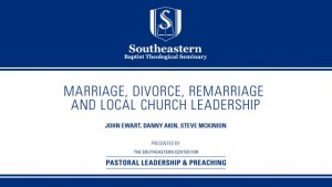 Marriage Divorce, Remarriage and Local Church Leadership