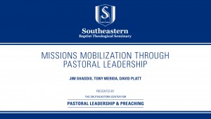 Missions Mobilization through Pastoral Leadership