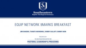 EQUIP Network 9Marks Breakfast 2016