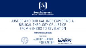 The Evangelical Voices in the Academy Lecture Series – Kristen Deede Johnson