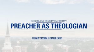 Plenary Session 1 – Charlie Dates