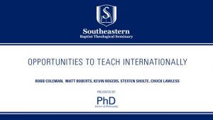 Opportunities to Teach Internationally